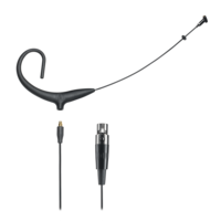 MICROSET CARDIOID CONDENSER HEADWORN MICROPHONE WITH 55" DETACHABLE CABLE TERMINATED